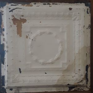 Vintage Ceiling Tile 24x24 Cream Rustic